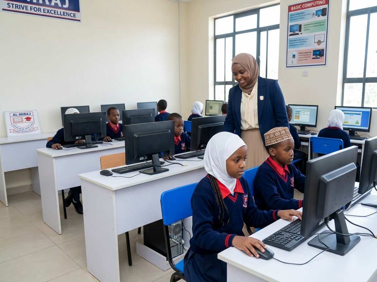 Computer Lab at Al-Miraj Educational Centre