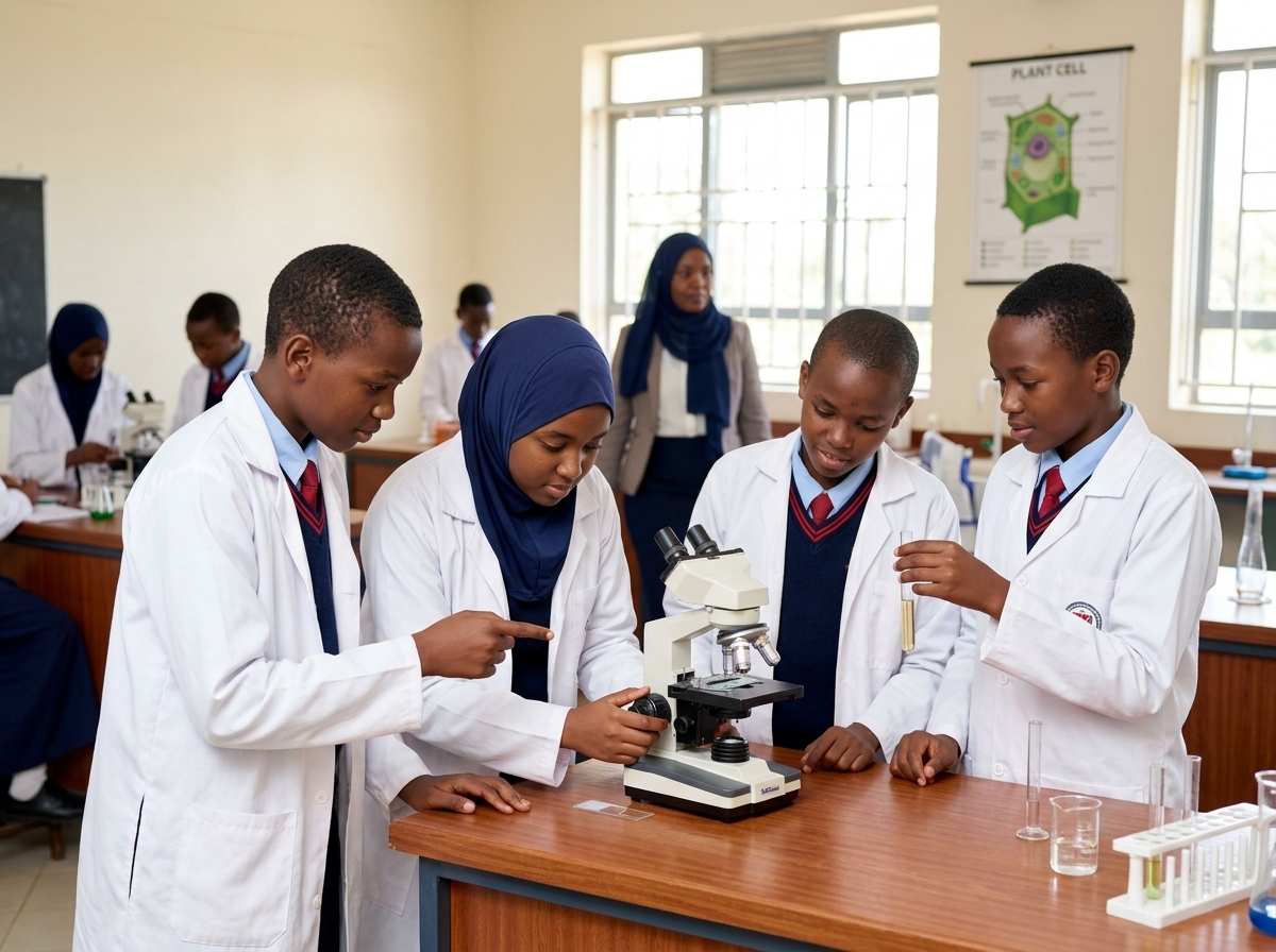 Biology Microscope Lab at Al-Miraj Educational Centre