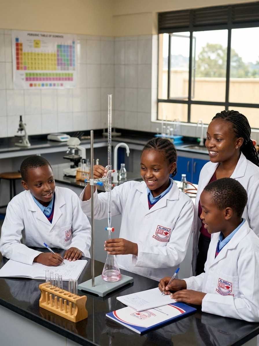 Chemistry Titration Experiment at Al-Miraj Educational Centre
