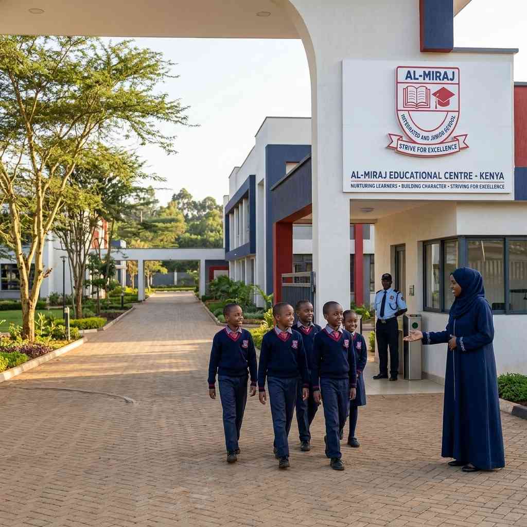 Arriving at School at Al-Miraj Educational Centre
